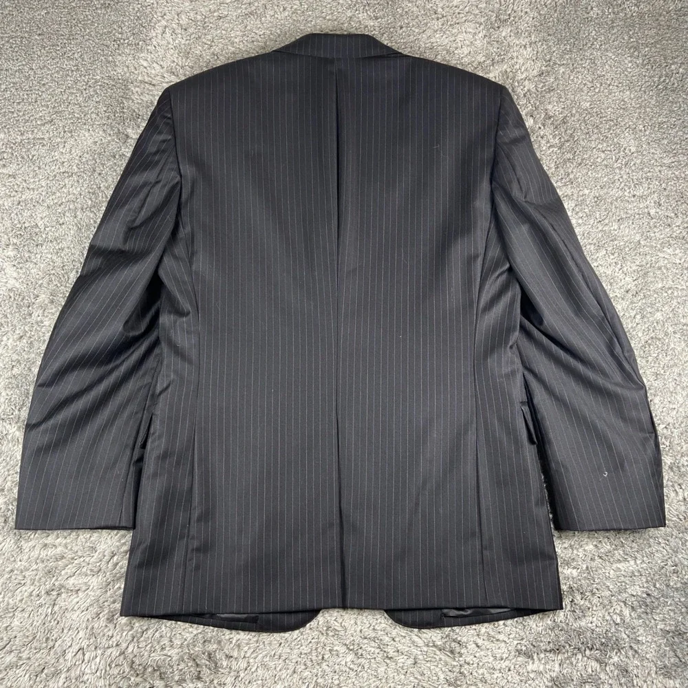 Jos A Bank 2 Piece Suit Men 41R Blazer 35x31 Pant Pinstripe Signature Gold Wool